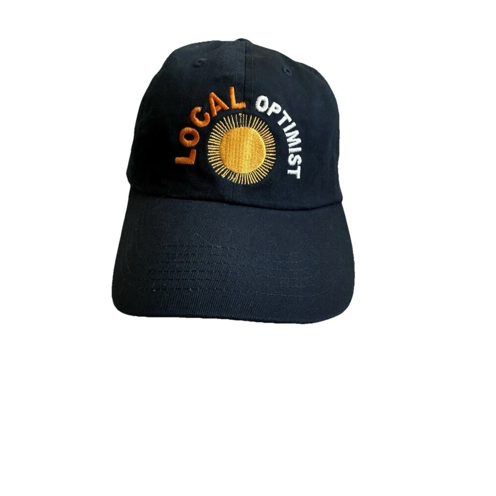 Trucker  Hat Ball Cap Navy Blue Local Optimist By Mad Happy Summer